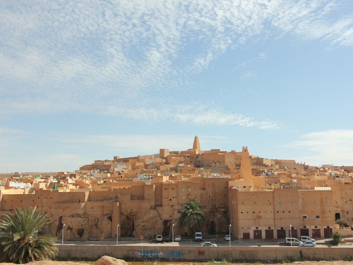 Aerial view of Ghardaïa
